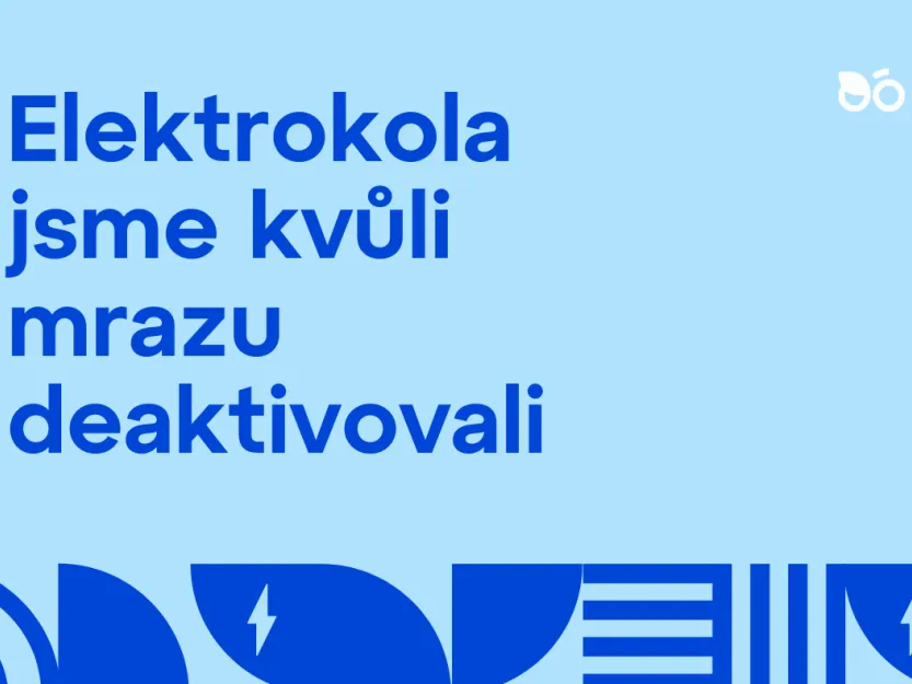 Kvůli mrazům se pozastavuje výpůjčka sdílených elektrokol