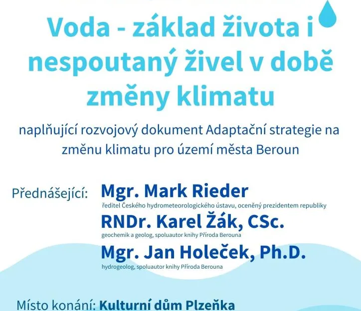 Voda - základ života i nespoutaný živel v době změny klimatu